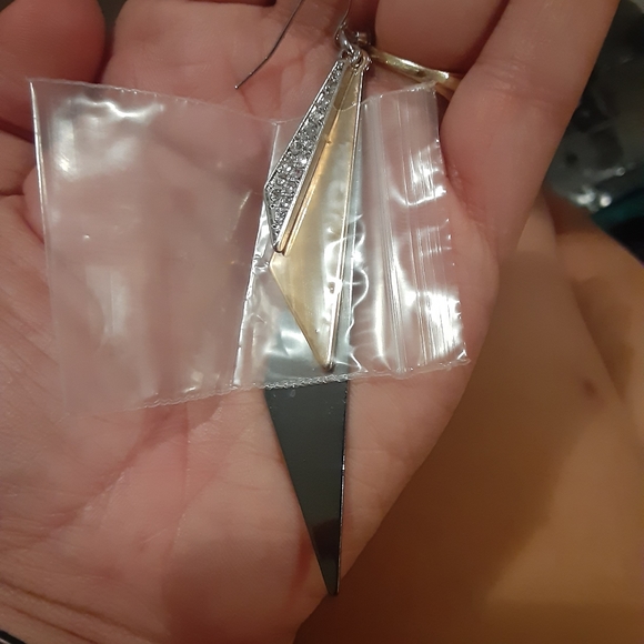 Earrings Guess - gold and silver-tone with rhinestone. - Picture 2 of 5